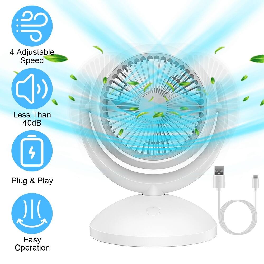 4 Adjustable Speed  
Less Than 40dB  
Plug & Play  
Easy Operation
