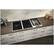 Left. JennAir - 15" Electric Induction Cooktop - Black/Silver.