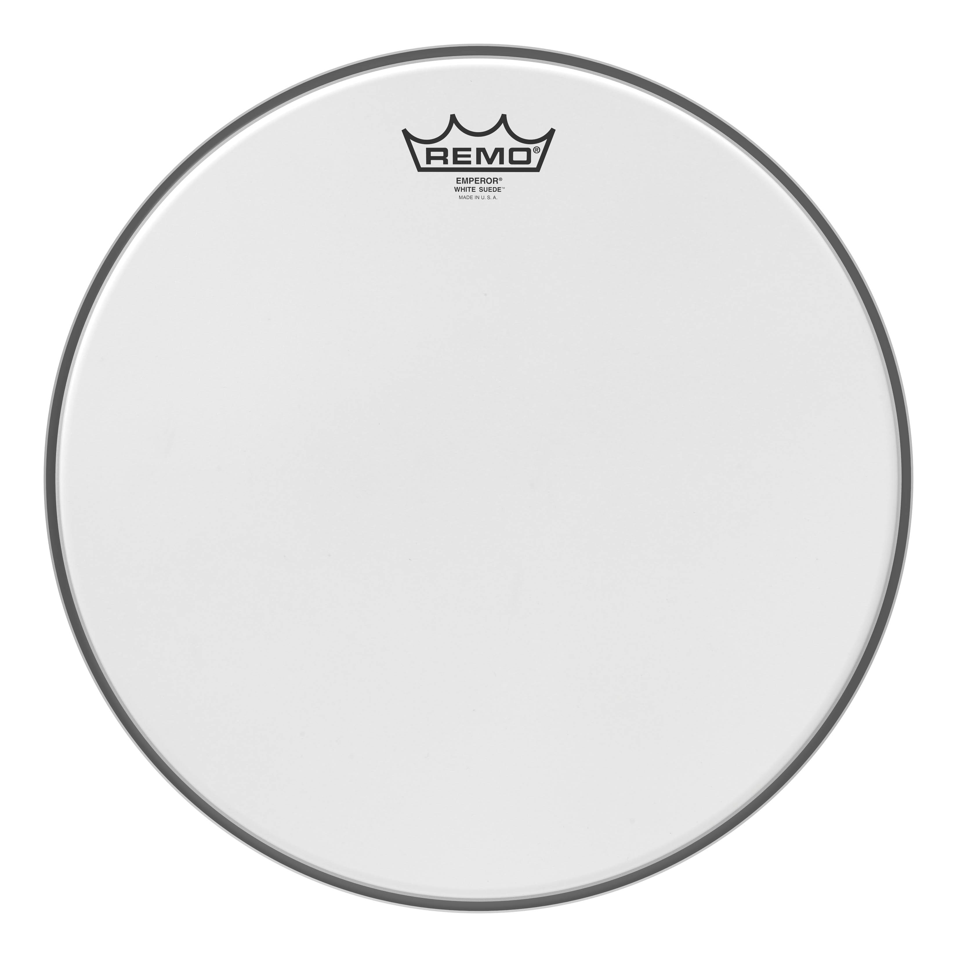 Remo - Batter, Emperor, White Suede, 14 Diameter price history on PriceWatchPro