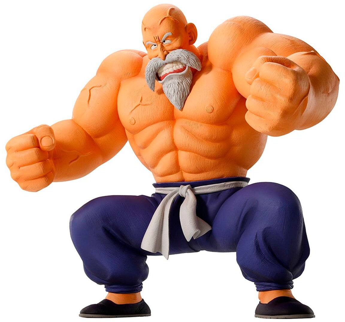 Angle. Bandai - Master Roshi - Son Goku Training Section - Dragon Ball - Ichibansho Masterlise 8.3" Figure.