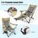 2 in 1 Camping Lounge Chair: The removable footrest offers you flexible seat postures. Unzip and Pull up.