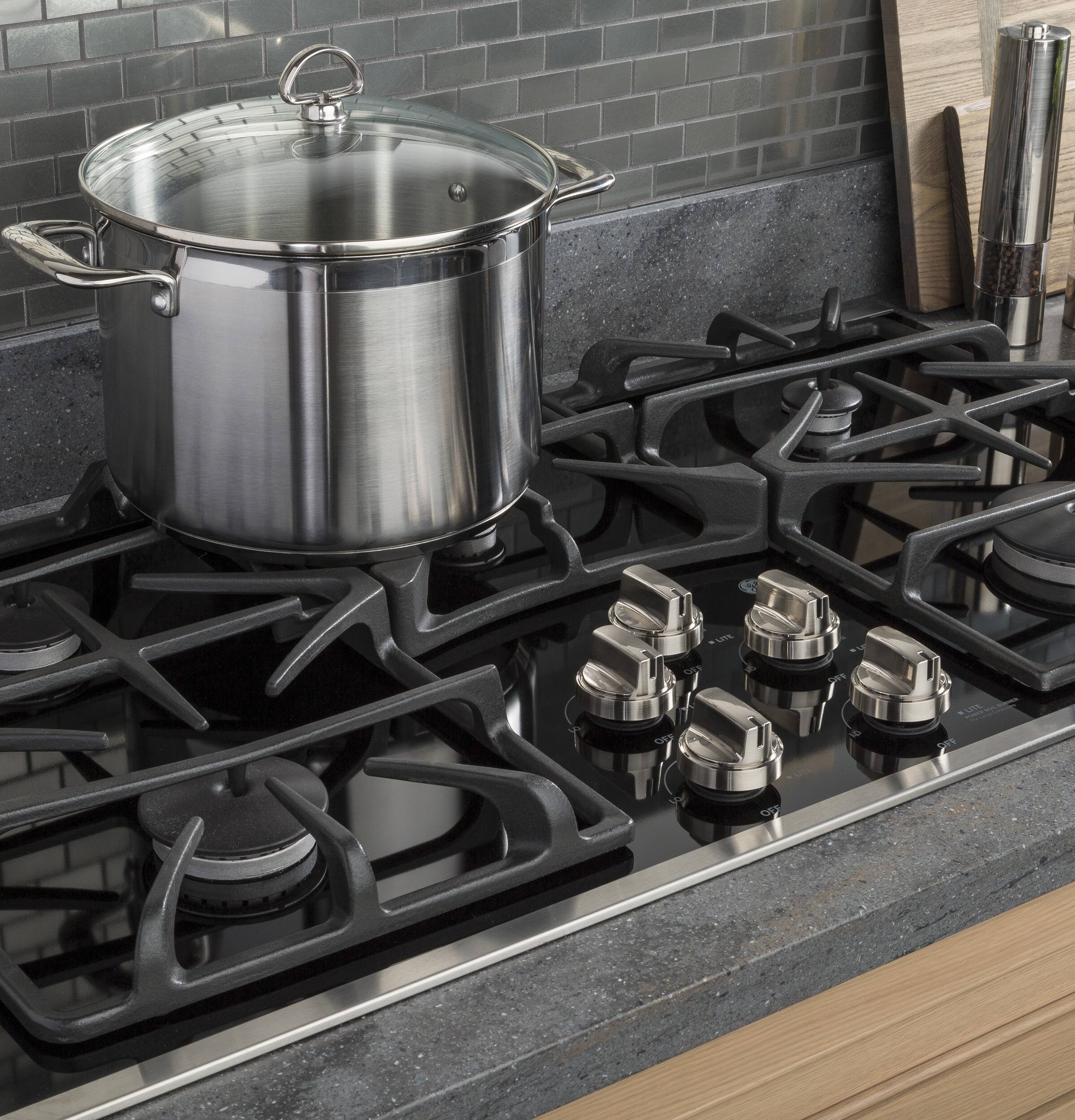 GE 36" Gas Cooktop Black JGP5536DLBB Best Buy