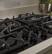 Alt View 17. GE - 36" Gas Cooktop - Black.