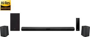 LG - 4.1-Channel Hi-Res Soundbar System with Wireless Subwoofer and Digital Amplifier - Black - Front_Zoom