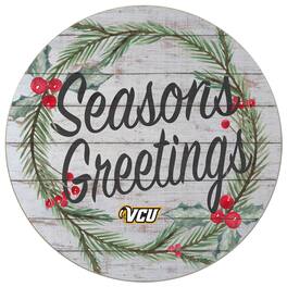 Jardine - VCU Rams 20'' x 20'' Season's Greetings Circle - White