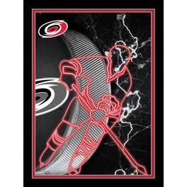 Fan Creations - Carolina Hurricanes 12'' x 16'' Framed Neon Player Print - Black