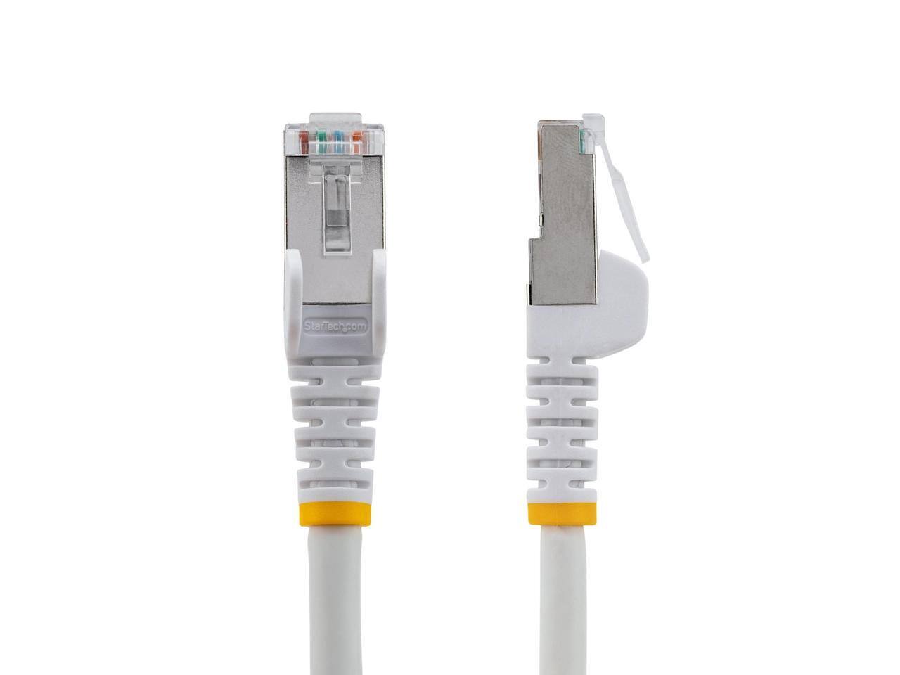 Alt View 4. StarTech.com - StarTech 100ft CAT6a Ethernet Cable, 10GbE, 100W PoE++, Shielded, LSZH, 27AWG, 500MHz, White.