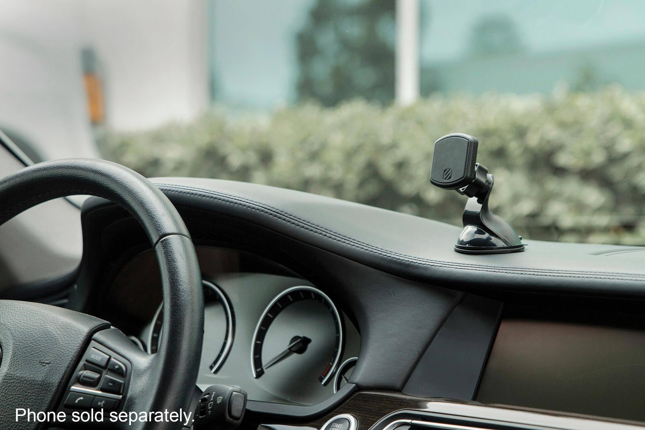 ODEMobile Premium Magnetic Car Mount For Smartphones - Dash & Windshield Holder (Black)