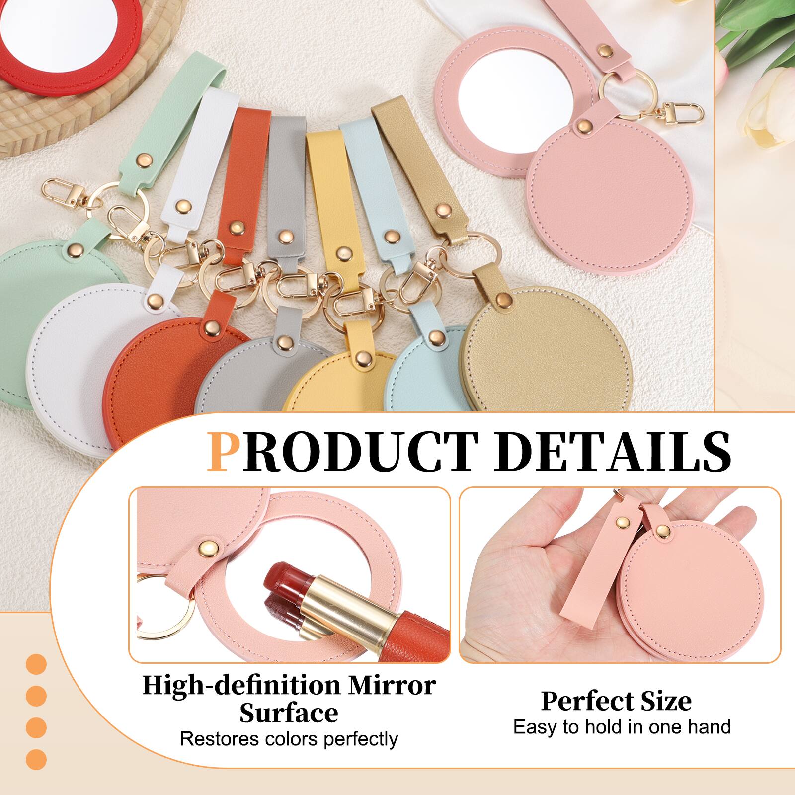 PRODUCT DETAILS

- High-definition Mirror Surface
  - Restores colors perfectly

- Perfect Size
  - Easy to hold in one hand