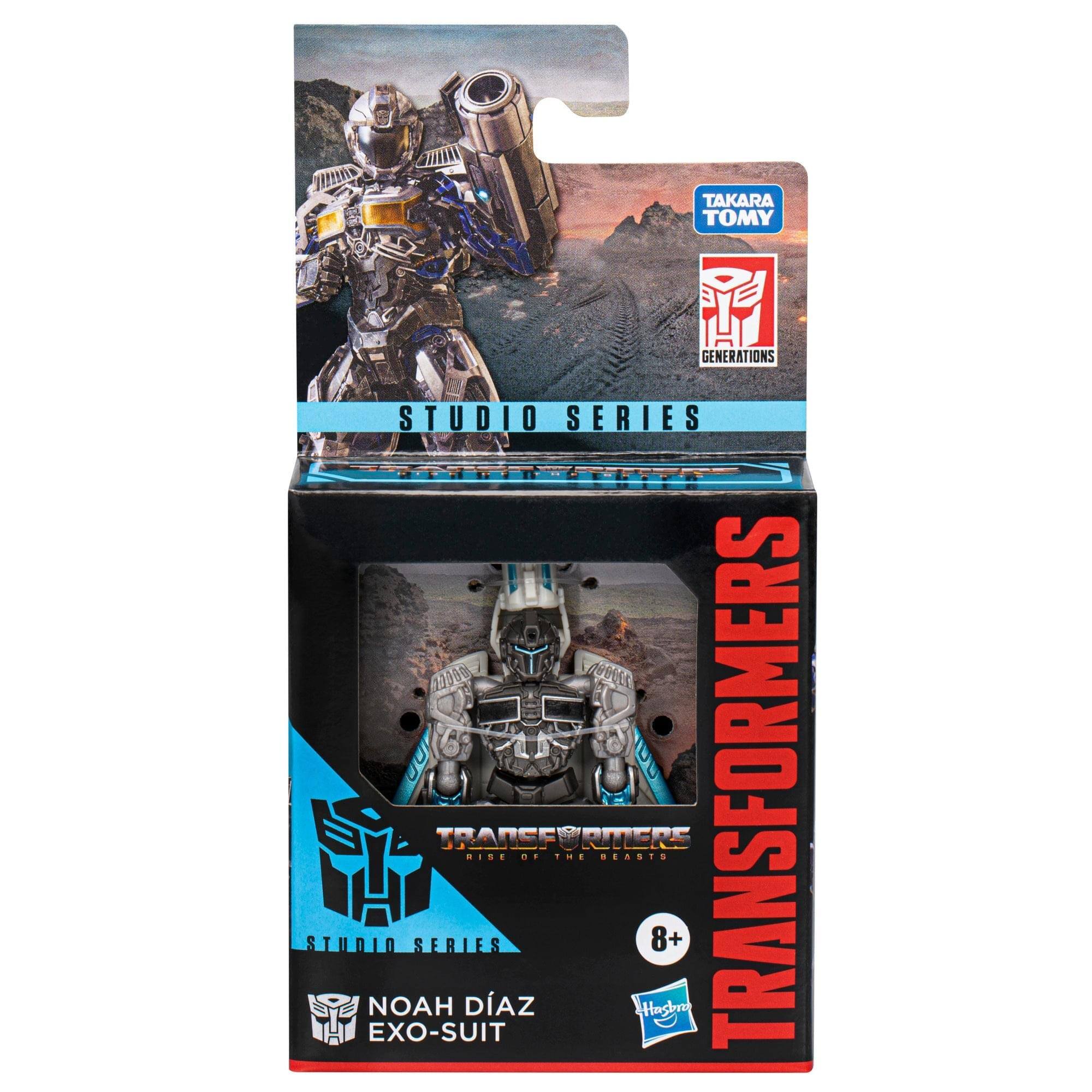 TAKARA TOMY GENERATIONS STUDIO SERIES 1900 TRANSFORMERS TRANEF ALENS .IE . .mE .EAGTS STUDIO SERIES 8+ NOAH DÍAZ EXO-SUIT