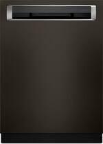 KitchenAid - 24" Built-In Dishwasher - Black stainless steel - Front_Standard