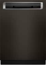KitchenAid - 24" Built-In Dishwasher - Black stainless steel - Front_Standard
