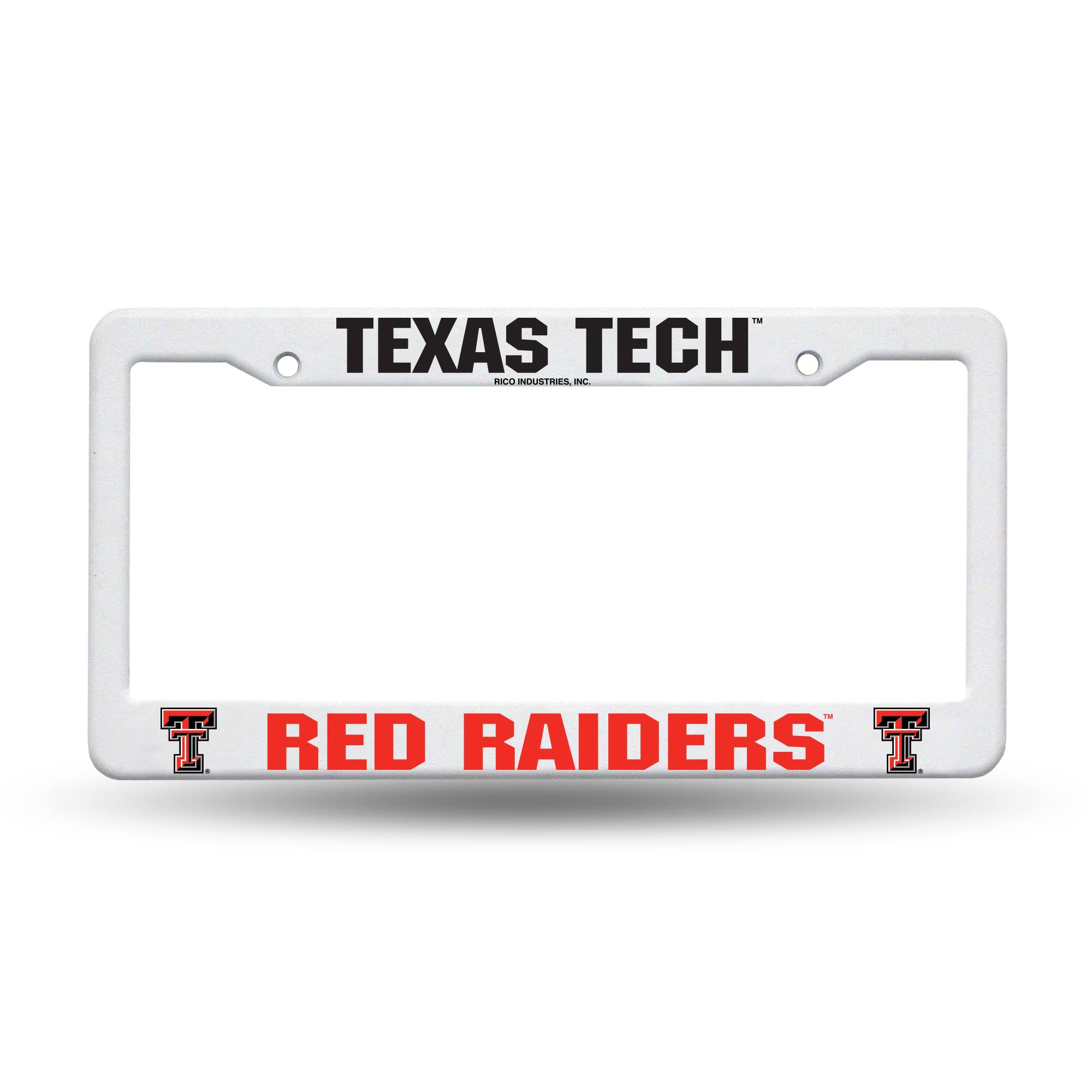 Texas Tech Red Raiders Raised Letter Plastic License Plate Frame