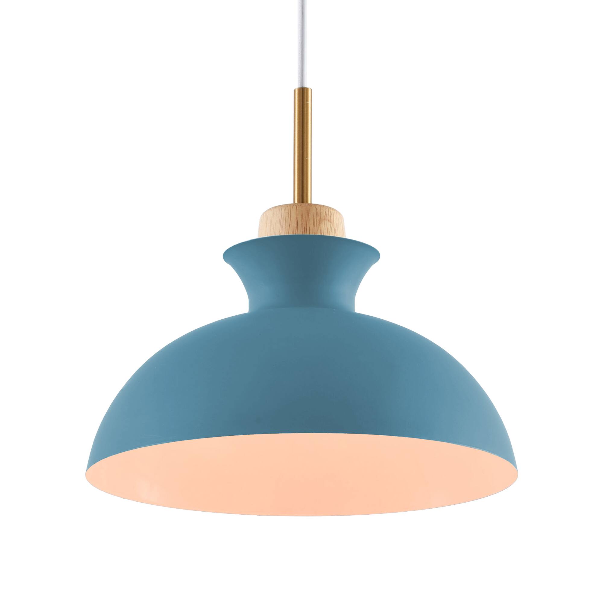 Alt View 7. Parrot Uncle - 1-Light Modern Blue Hanging Pendant Light - Blue.