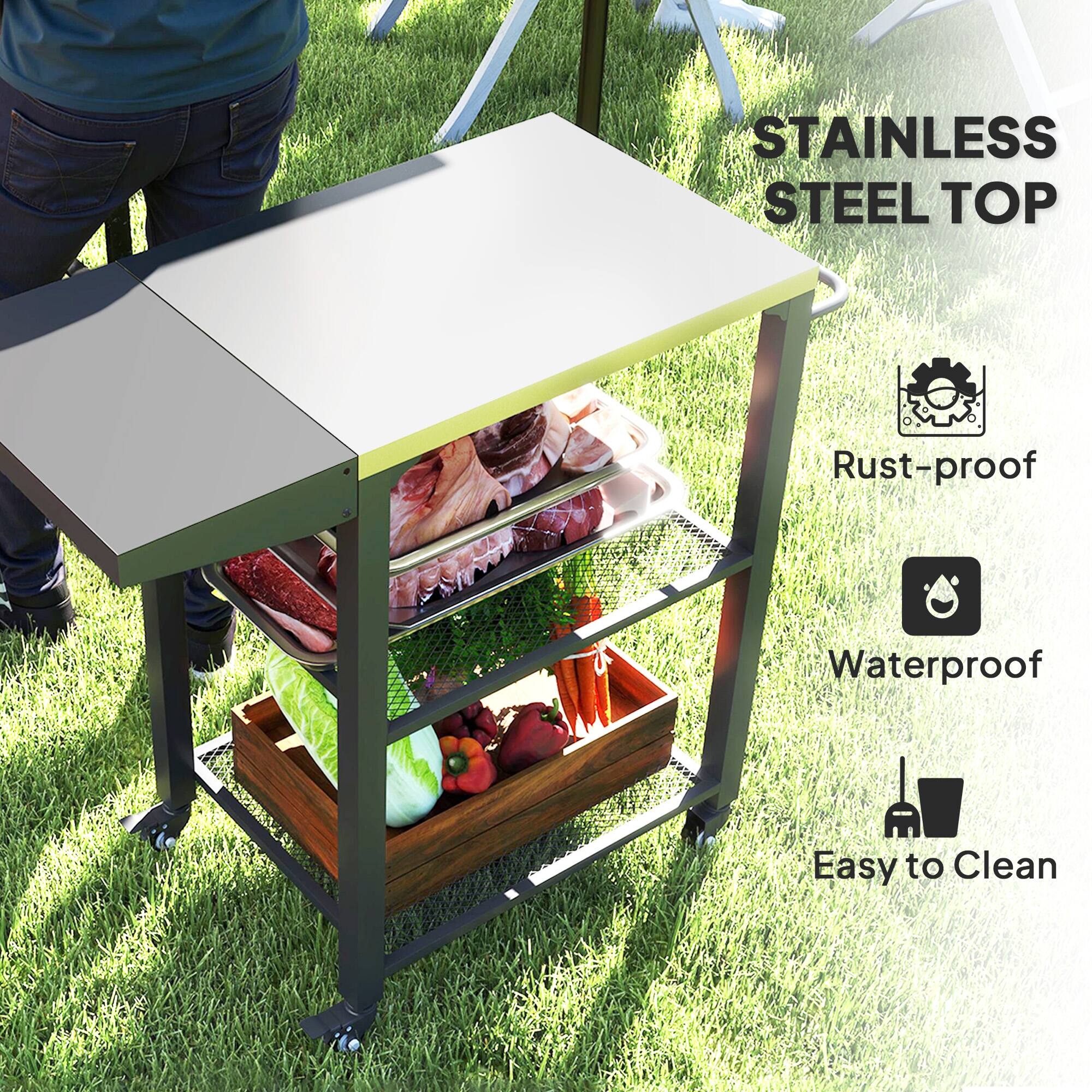 STAINLESS STEEL TOP
Rust-proof
Waterproof
Easy to Clean