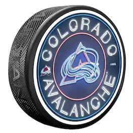 Mustang Drinkware - Colorado Avalanche Neon Replicated Puck - Multicolor