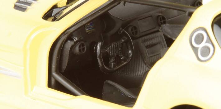 Alt View 2. Motormax - Mercedes Benz SLS AMG GT3 Matte Yellow 1/24 Diecast Model Car by Motormax.
