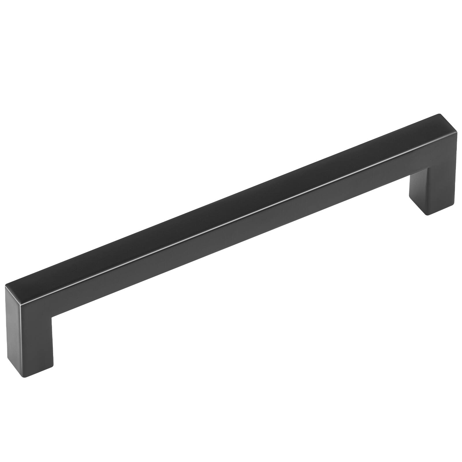 Alt View 5. VEVOR - 30 Pack Cabinet Pulls, 5.03in / 128mm Center to Center Slim Square Kitchen Cabinet Drawer, Stainless Steel Modern - Black.