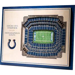 YouTheFan - Indianapolis Colts 17'' x 13'' 5-Layer StadiumViews 3D Wall Art - Brown
