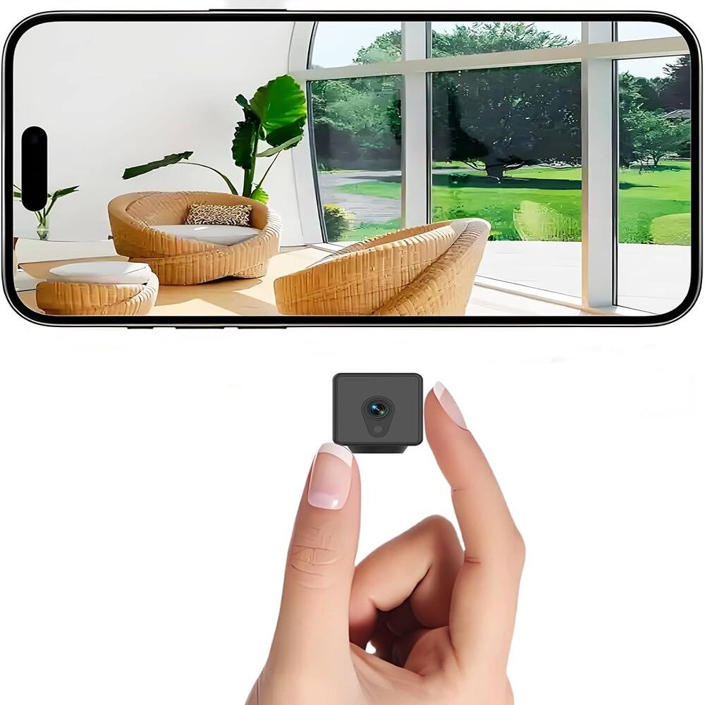 Front. RTMB - Home Security 4K Camera Mini Wireless Smart Indoor Small WiFi - Black.