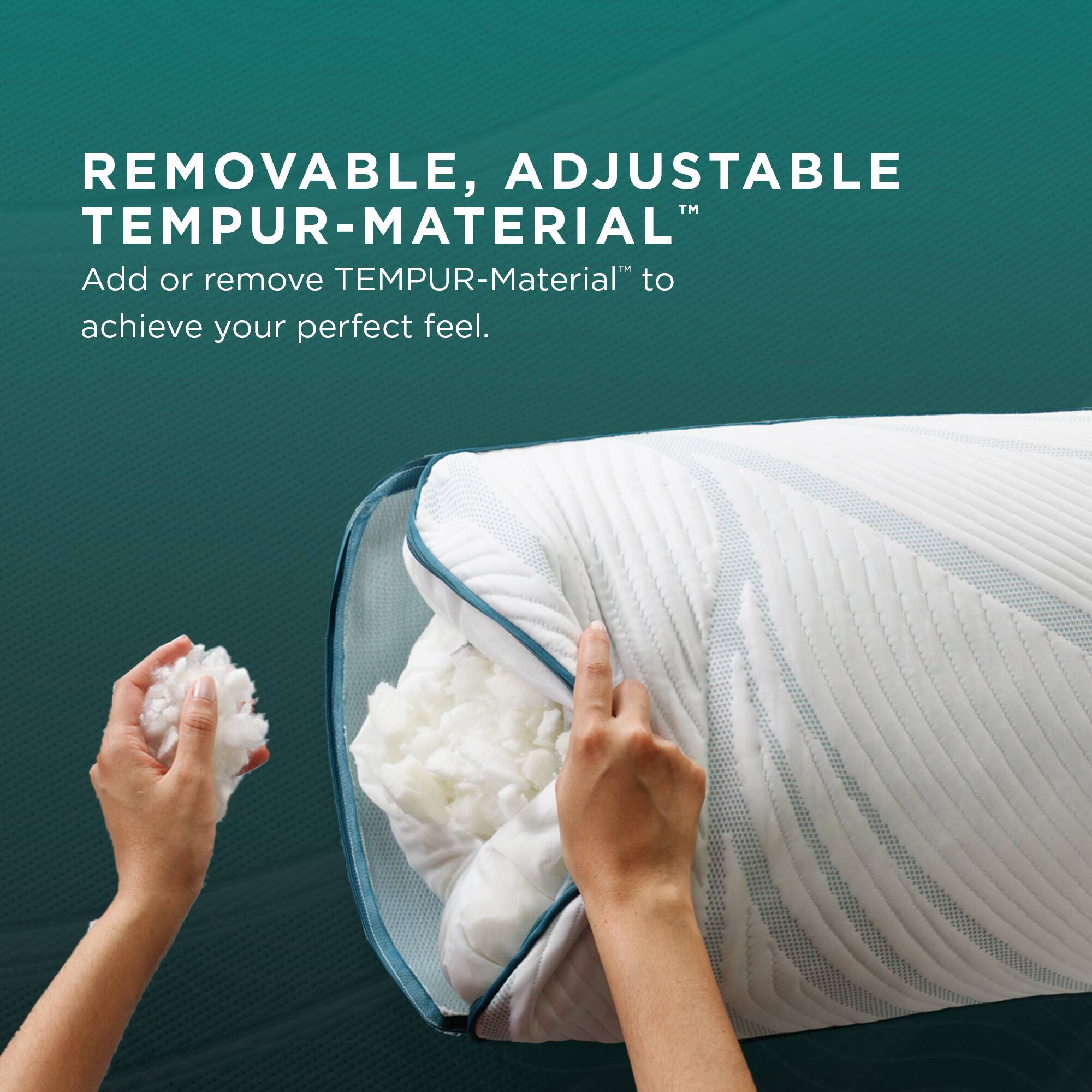 REMOVABLE, ADJUSTABLE TEMPUR-MATERIAL™  
Add or remove TEMPUR-Material™ to achieve your perfect feel.