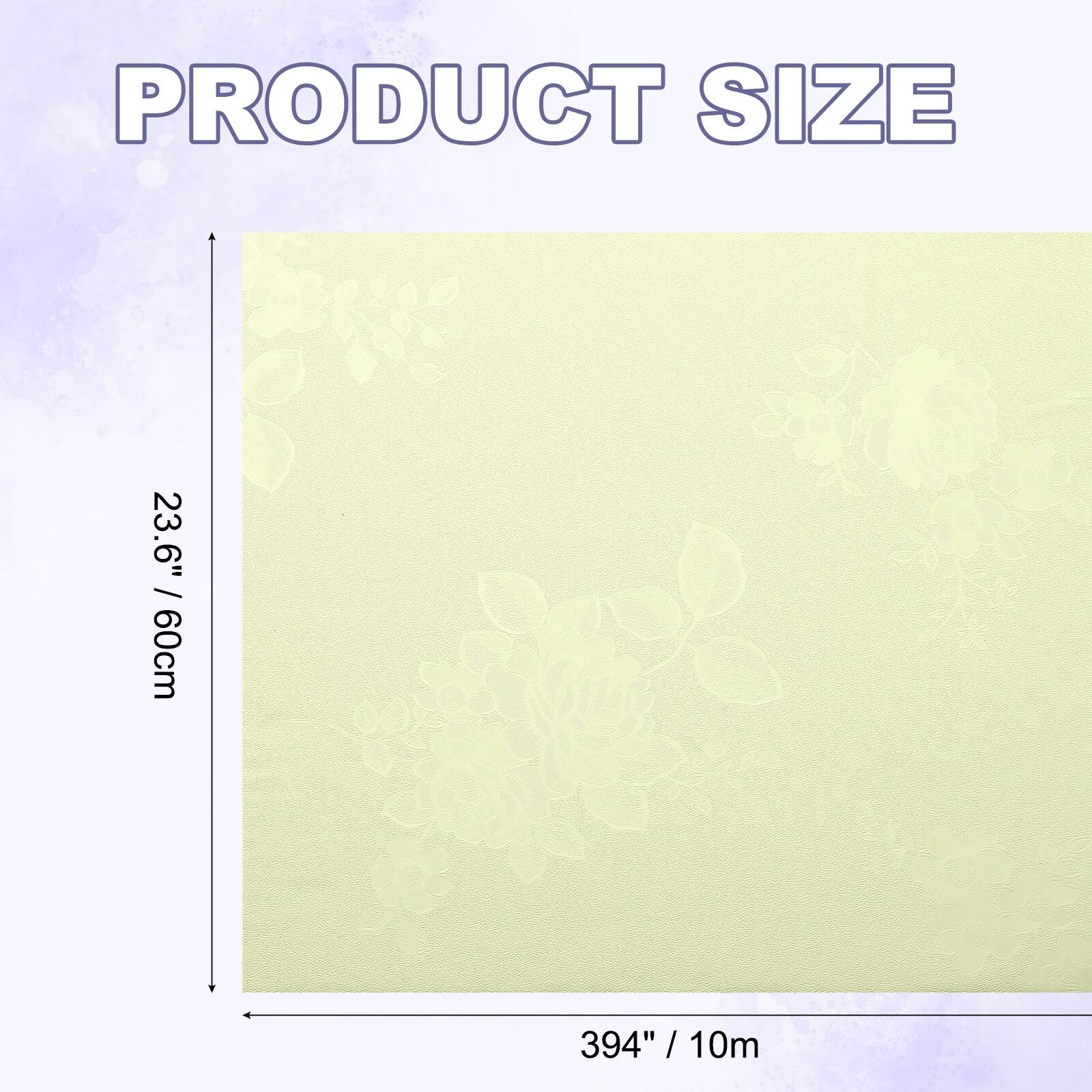 PRODUCT SIZE  
23.6" / 60cm  
394" / 10m