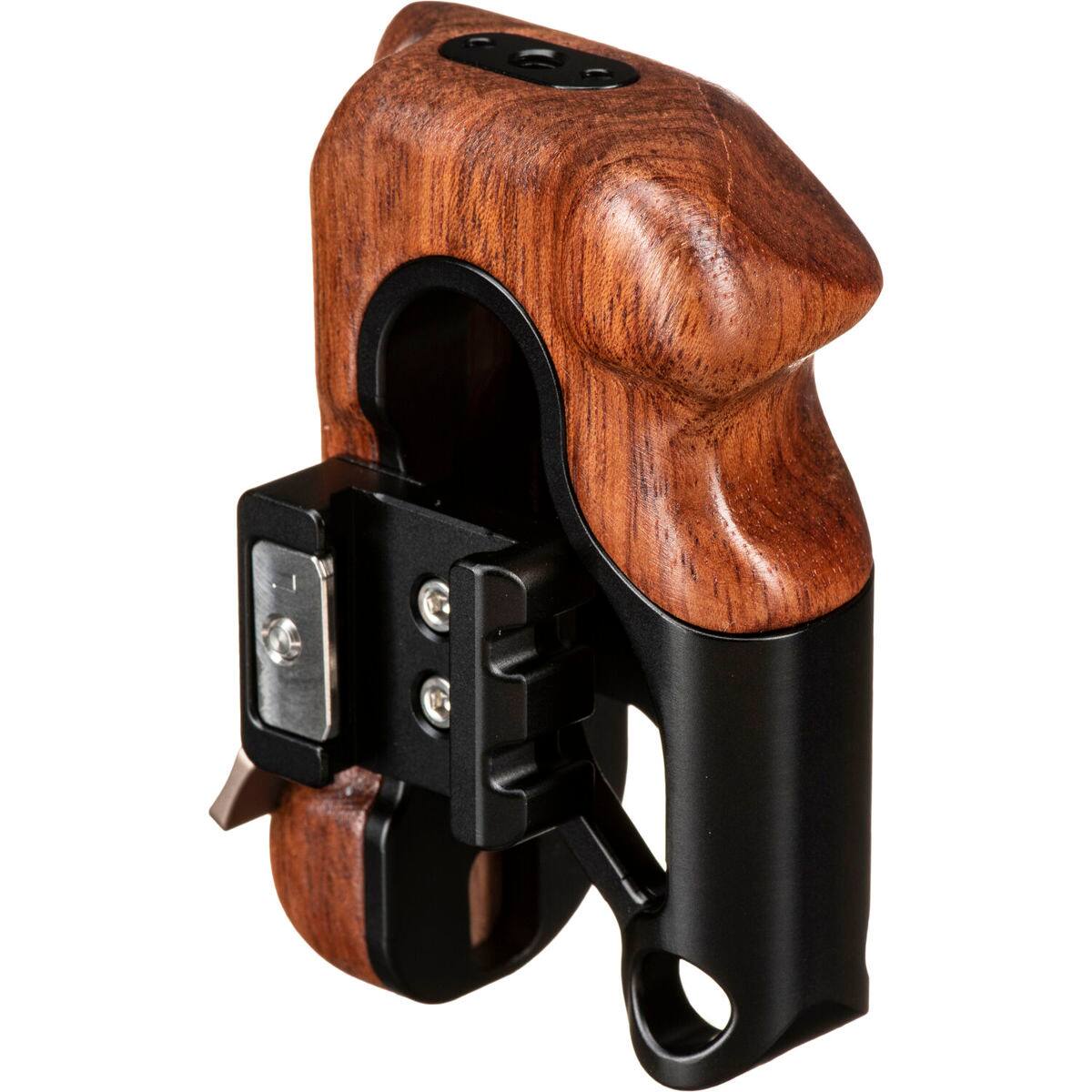 Alt View 3. Tilta - Tilta Tilta Left Side Wooden Handle - Black Type 4.