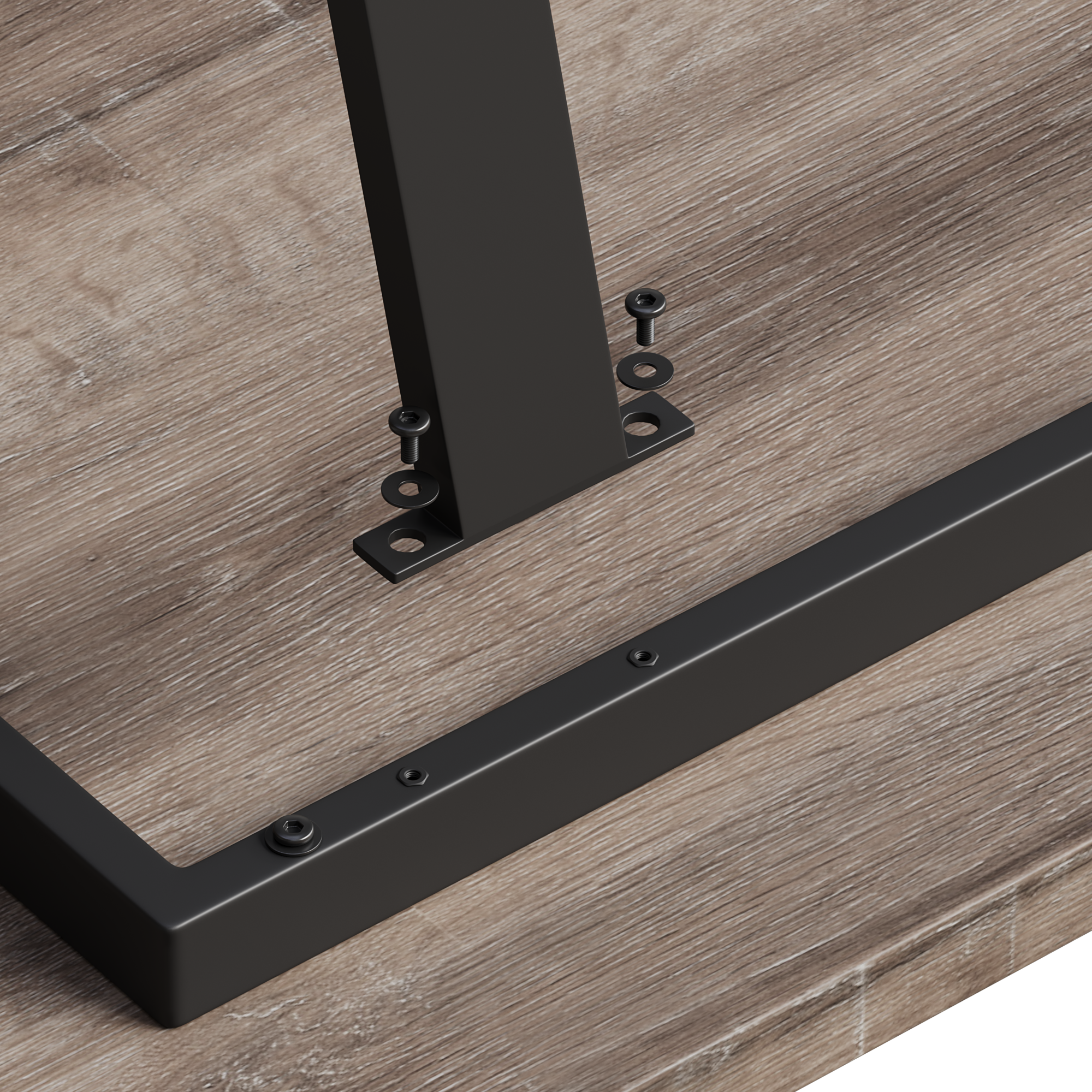 Alt View 2. Tiramisubest - 62.9-inch rectangular MDF dining table, simple and modern design, 6-person dining table - Brown.