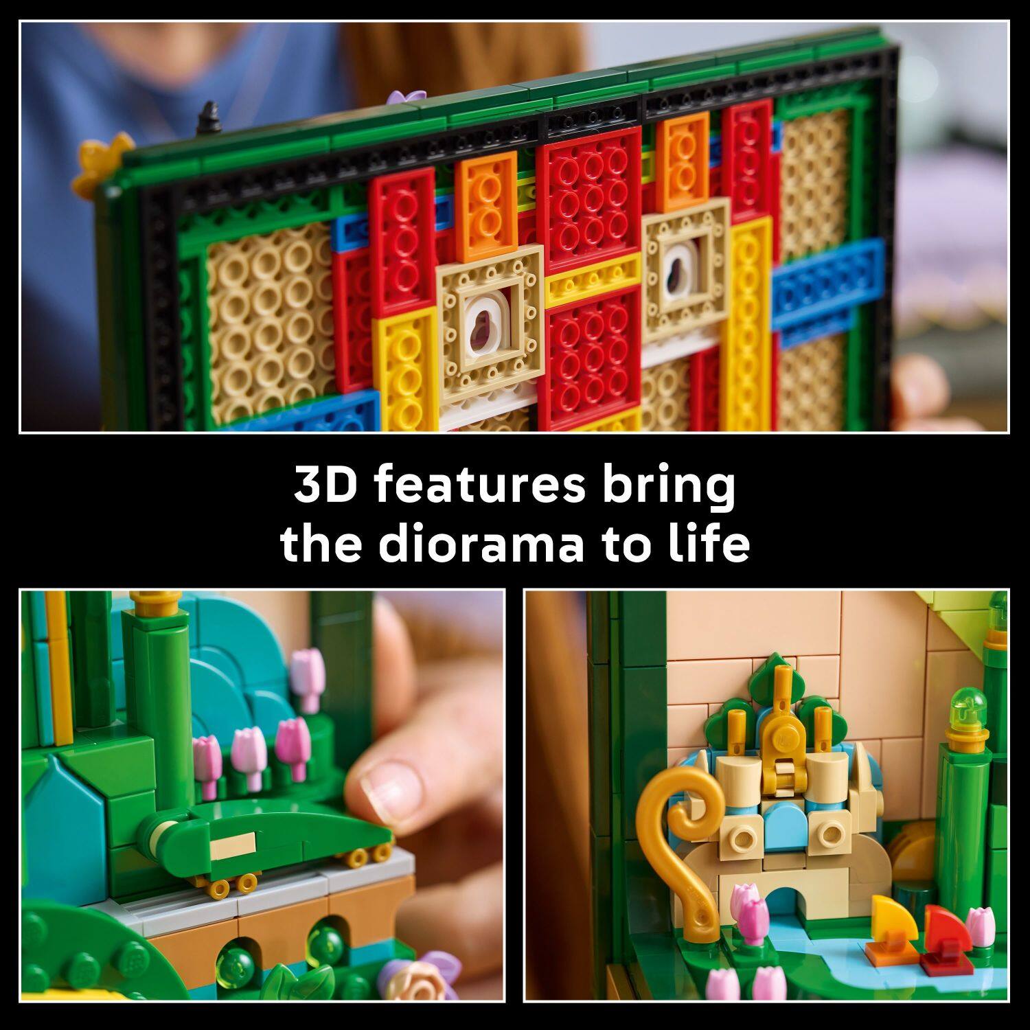 3D features bring the diorama to life