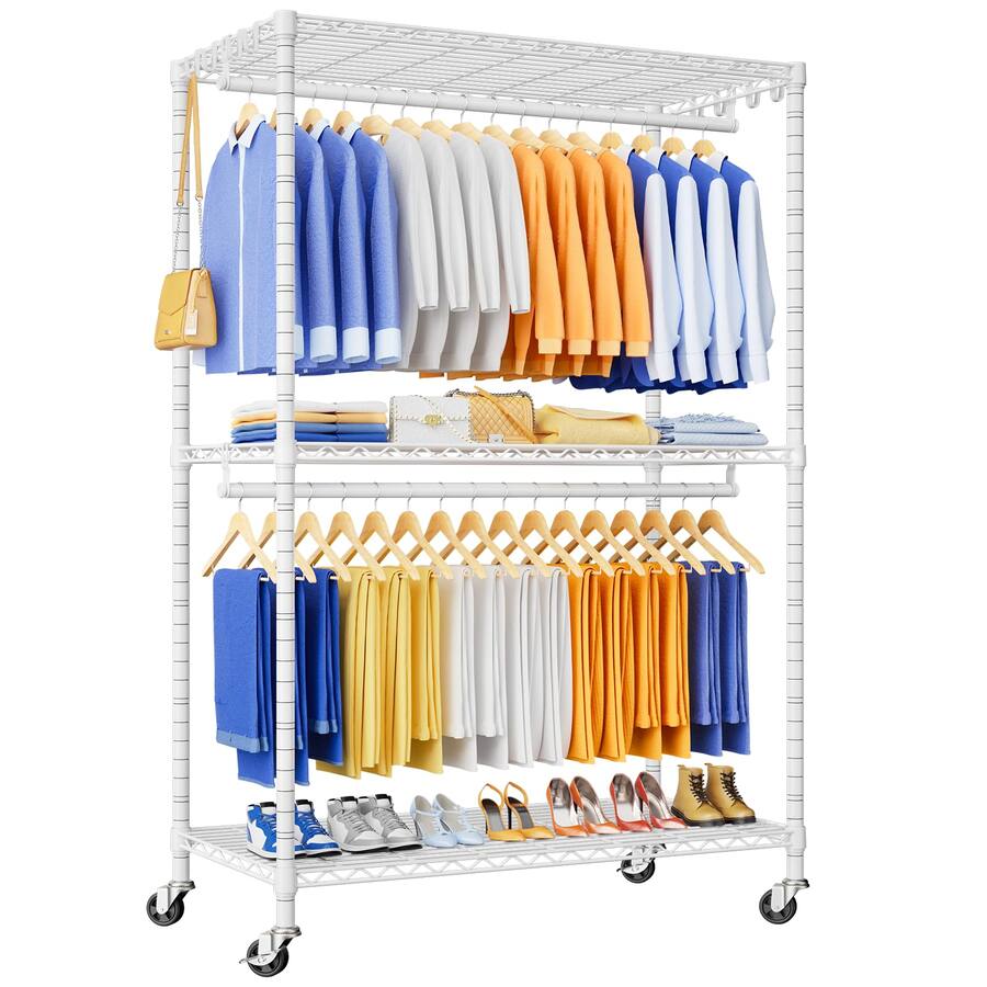 Cedar Assembly P8 Heavy Duty Clothes Rack with Extended Width Design ...