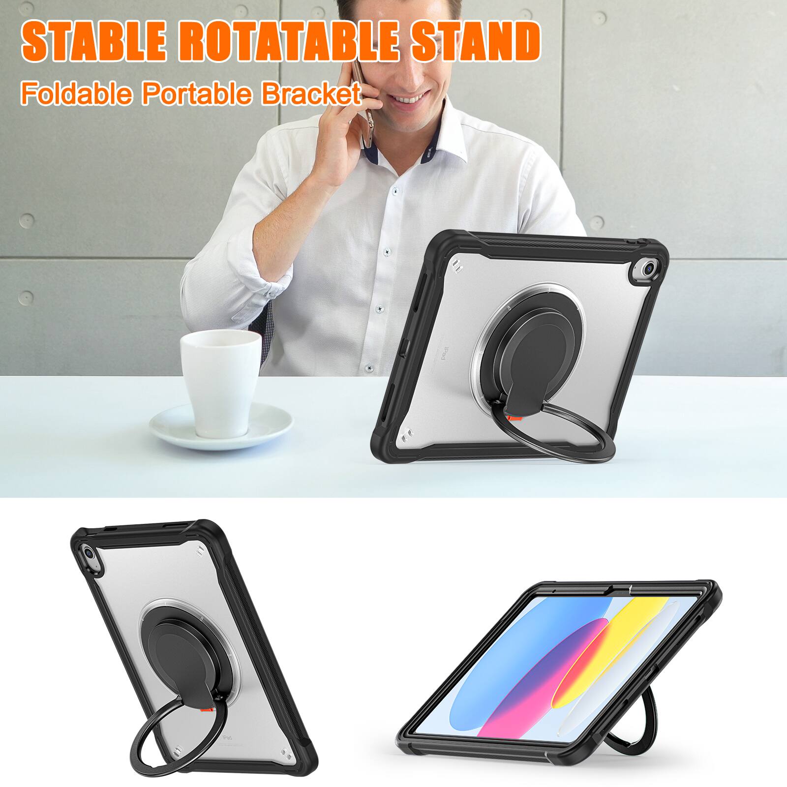 STABLE ROTATABLE STAND  
Foldable Portable Bracket