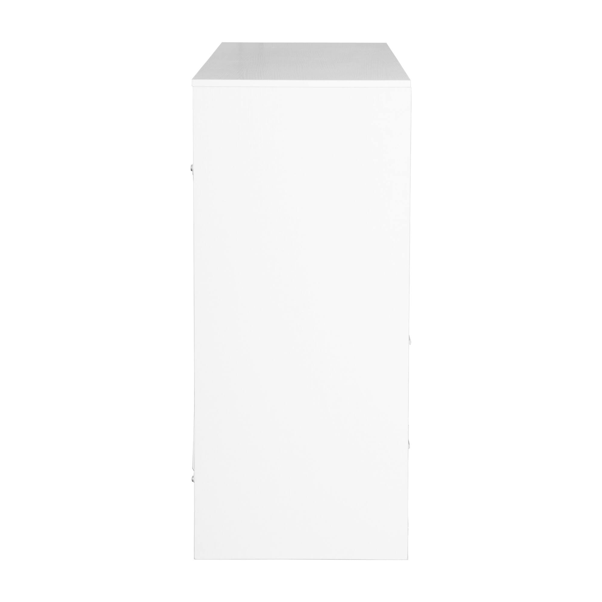 Alt View 4. GOODSILO - 8-Drawer Fabric Storage Dresser with Spacious Compartments and Sturdy Wooden Top - White.