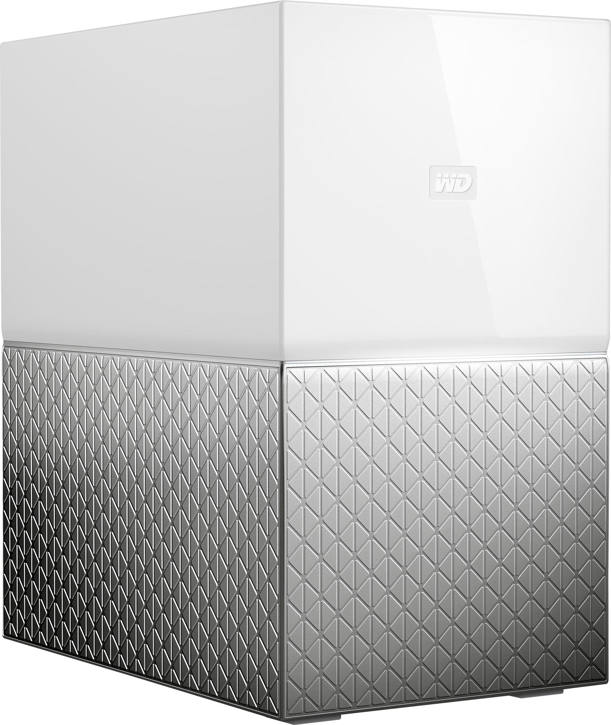Left View: WD - My Cloud Home Duo 8TB 2-Bay Personal Cloud - White