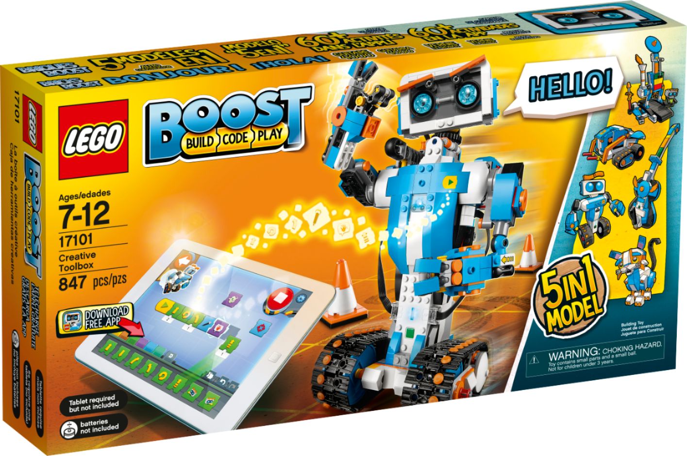 Angle View: LEGO - BOOST Creative Toolbox Building Set 17101