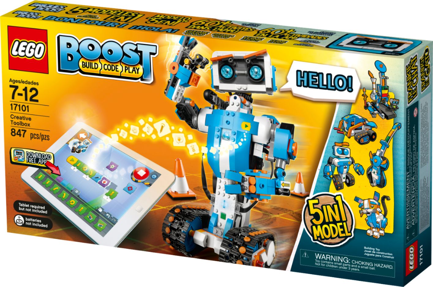 Left View: LEGO - BOOST Creative Toolbox Building Set 17101