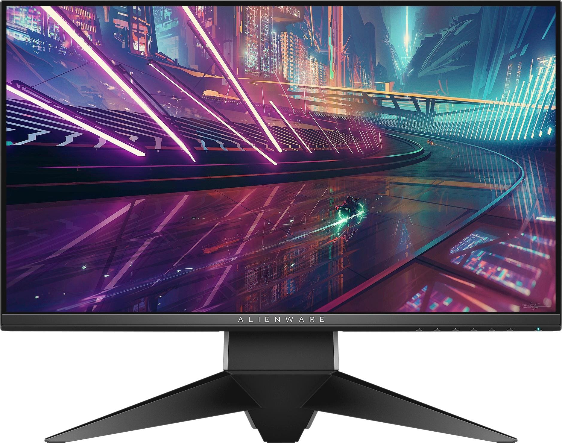 Alienware - 25" LED FHD FreeSync Monitor - Larger Front