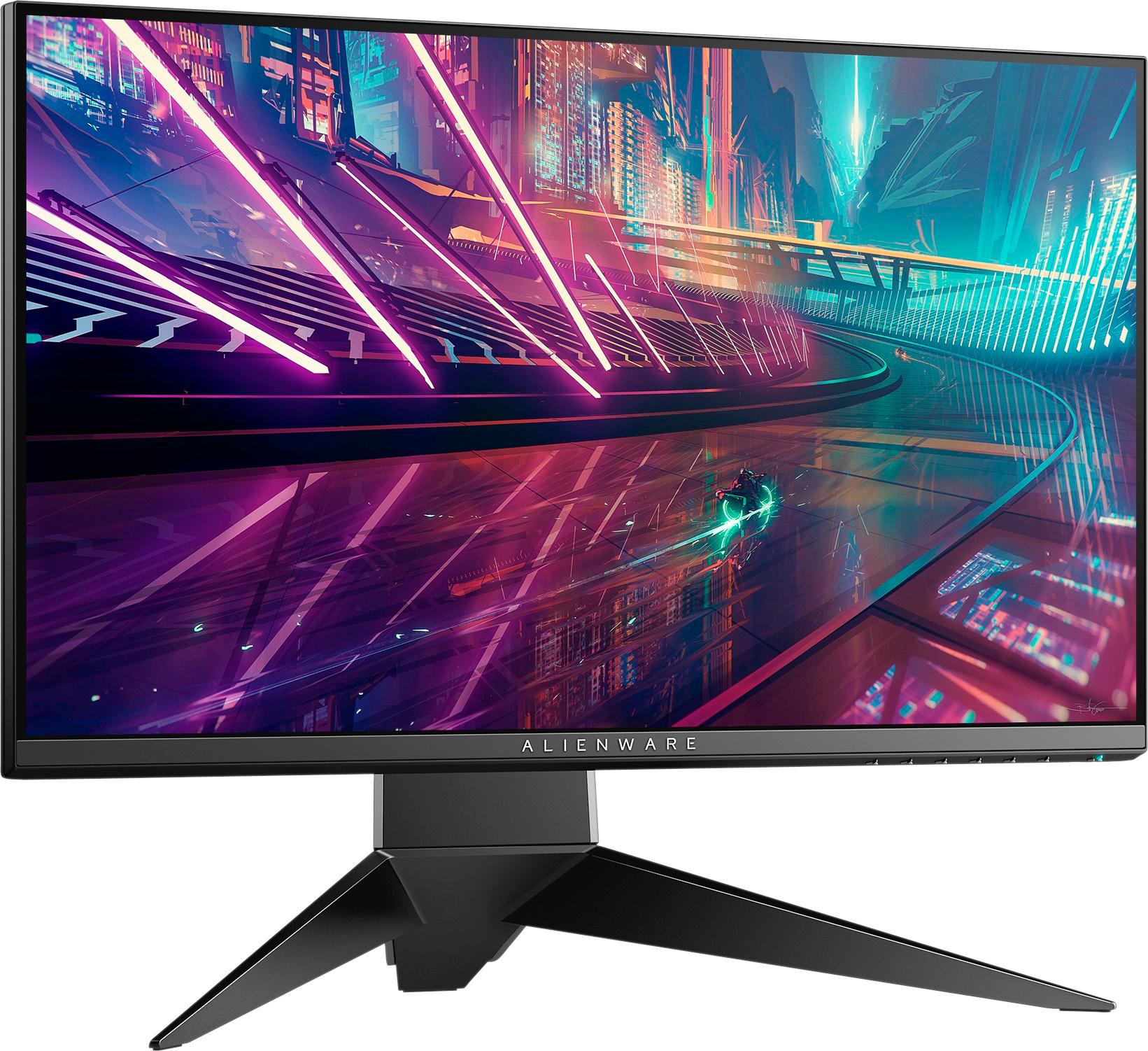 Left View: Alienware - 25" LED FHD FreeSync Monitor - Black