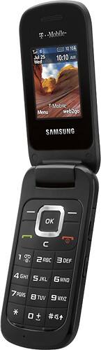 Left Standard. Samsung - T159 Cell Phone - Black (T-Mobile).
