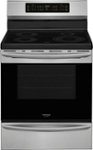 Front. Frigidaire - Gallery 5.4 Cu. Ft. Self-Cleaning Freestanding Electric Induction Convection Range.