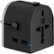 Front Zoom. Platinum™ - All-in-One Travel Adapter with 2 USB Ports - Black.
