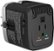 Front Zoom. Platinum™ - All-in-One Travel Converter with 2 USB Ports - Black.