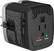 Front. Platinum™ - All-in-One Travel Converter with 2 USB Ports - Black.
