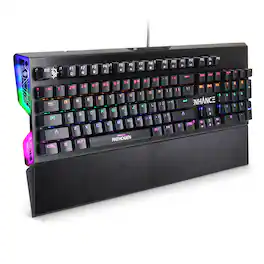 ENHANCE - Optical Gaming Keyboard with Blue Mechanical Switches - Pathogen Series - Rainbow