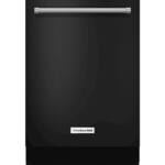 KitchenAid - 24" Built-In Dishwasher - Black - Front_Standard