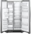 Angle Zoom. Whirlpool - 24.6 Cu. Ft. Side-by-Side Refrigerator - Stainless Steel.