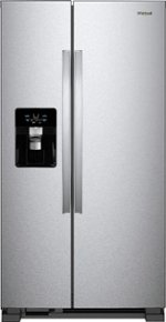 Whirlpool 24.6 Cu. Ft. Side-by-Side Refrigerator Stainless steel ...