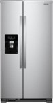 Front Zoom. Whirlpool - 24.6 Cu. Ft. Side-by-Side Refrigerator - Stainless Steel.