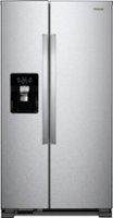 Whirlpool - 24.6 Cu. Ft. Side-by-Side Refrigerator - Stainless Steel - Front_Zoom