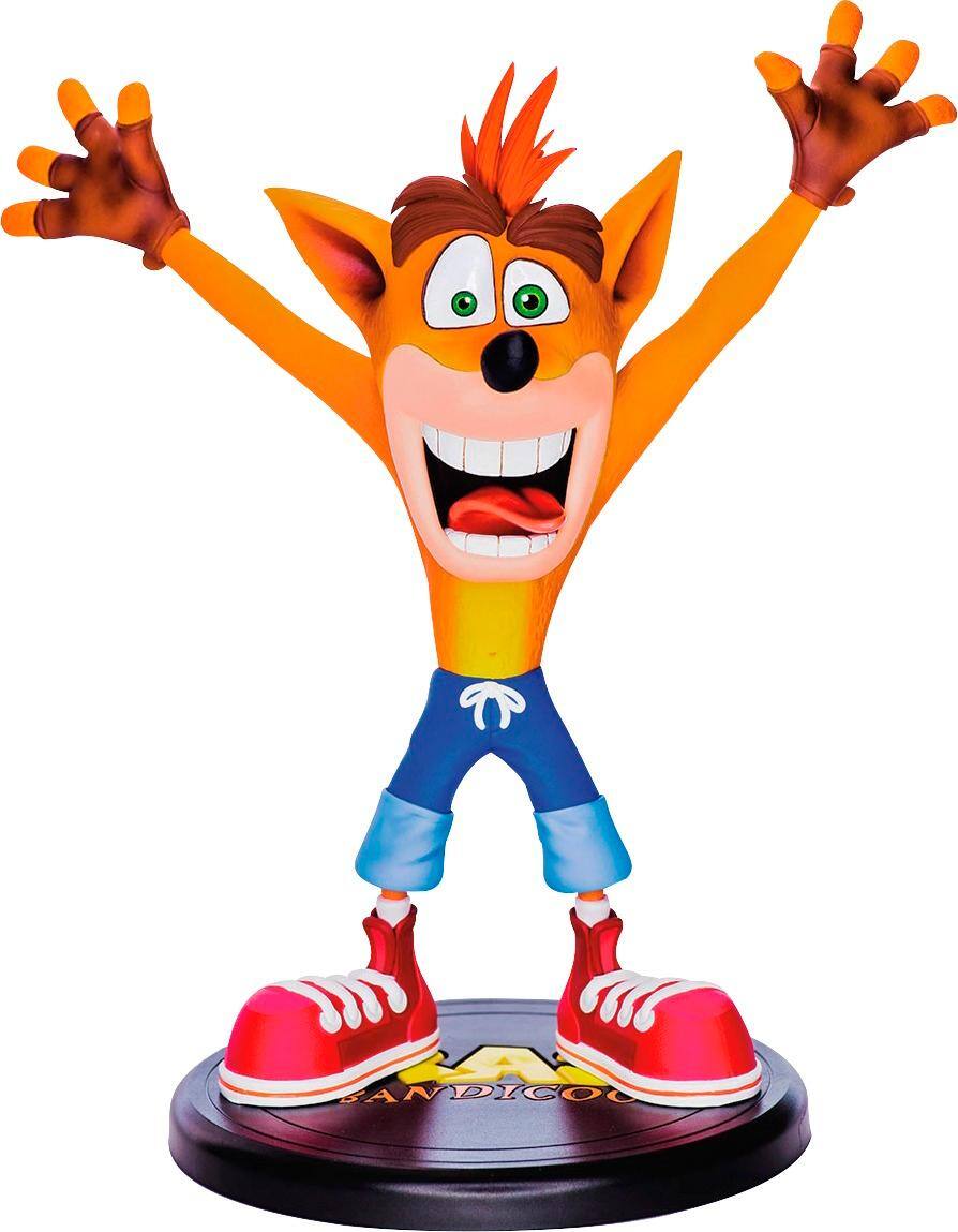 First 4 Figures - Crash Bandicoot 9" PVC Painted Statue - Brown/Red/White/Blue