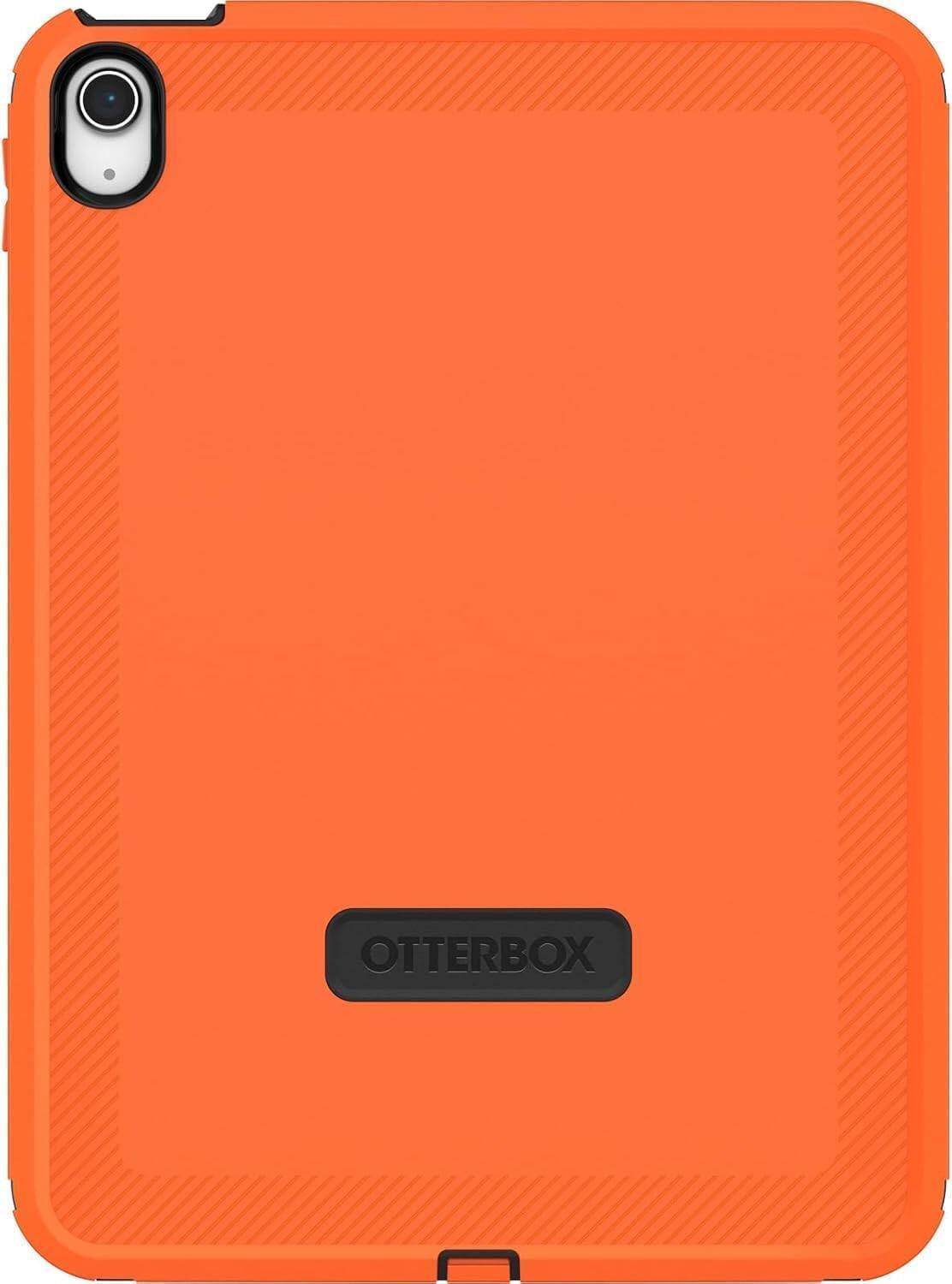 Left. OtterBox - OtterBox - Defender Series Pro Tablet Case for Apple iPad (A16) and Apple iPad (10th generation) - High Visibility (Orange).